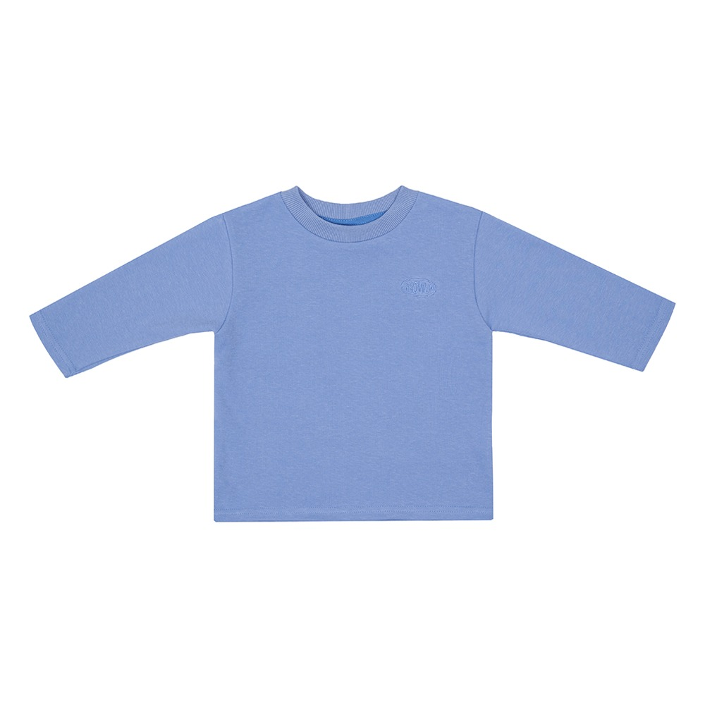 심플 로고 티셔츠 : 블루