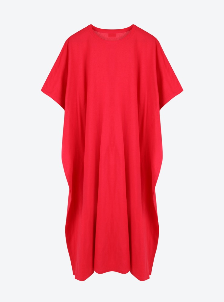 (맘) 롱 로브 드레스 : 빨간색